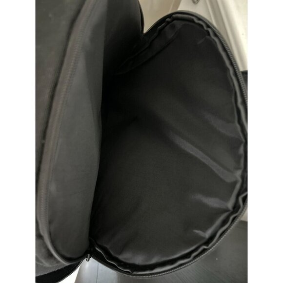 BÉIS \'The Backpack\' in Black Canvas Leather Black Carry main image 12